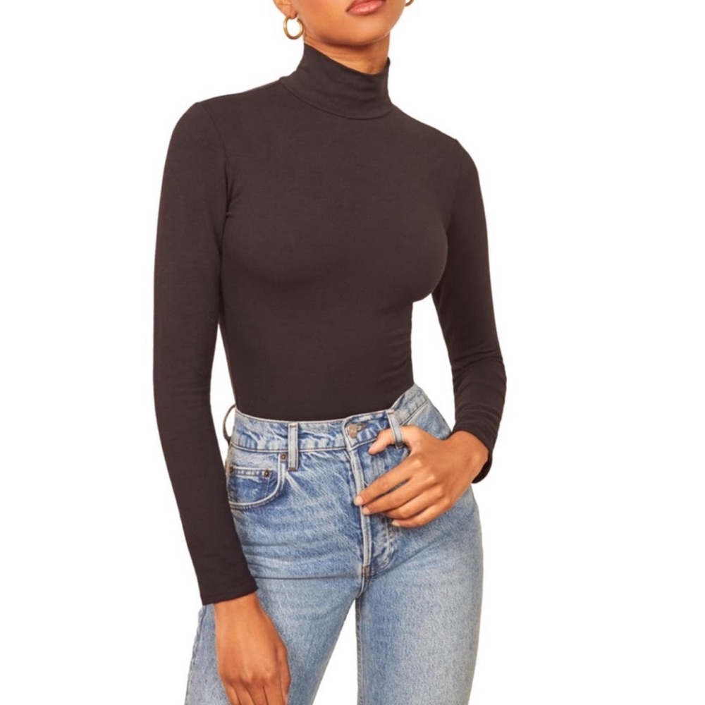 Reformation Navia Turtleneck Bodysuit